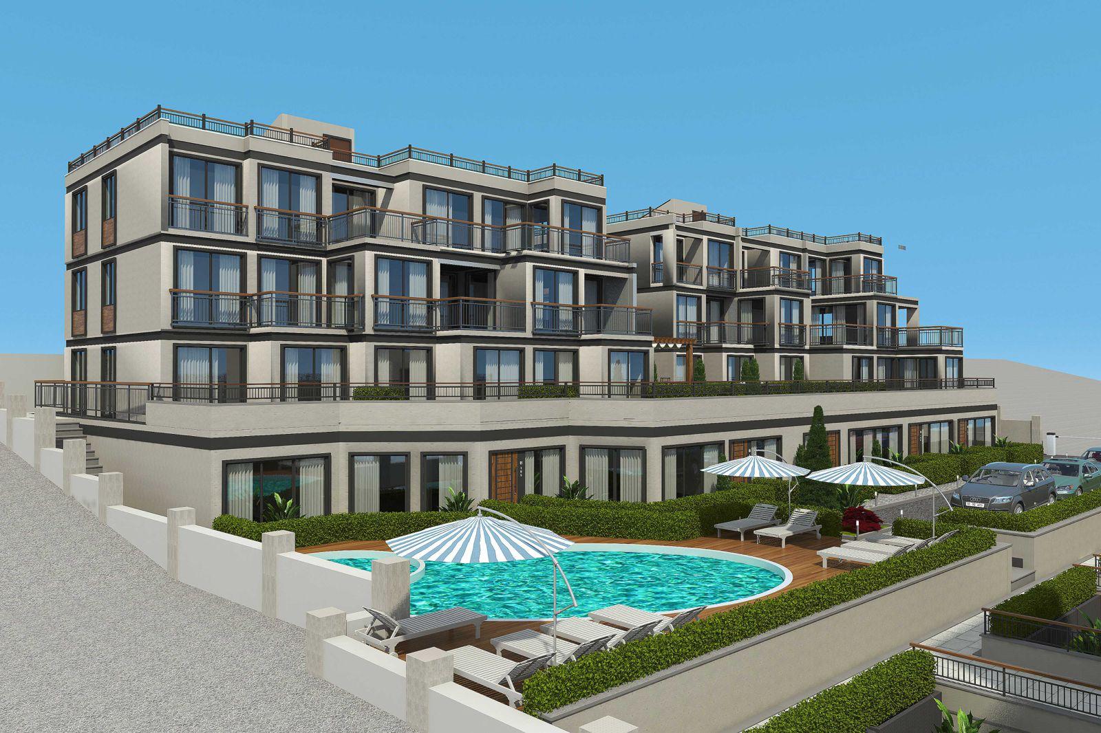 Modern construction project background
